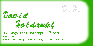 david holdampf business card